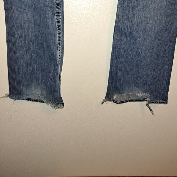 💥 Big Star Sweet Ultra-Low Rise Embroidered Flap Pocket Jeans 28R - Picture 6 of 16